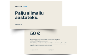 Pro Optika Kinkekaart 50€