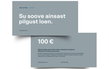 Pro Optika Kinkekaart 100€